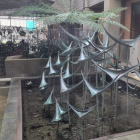John Middleditch's 'Water Sculpture' (1980) stands at Dunedin Public Hospital in Ōtepoti Dunedin....
