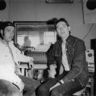 Peter Jefferies (right) with Bruce Russell at Dunedin’s Fish Street Studio.
