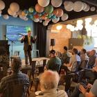 Guest speaker Colin Davis, of Nelson Whakatū Microforest Initiative, shares his wisdom with the...
