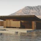 An artist’s impression of NZ’s first floating sauna, Thermae by Aluume. PHOTOS: SUPPLIED

