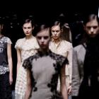 Models present creations by designer Maria Grazia Chiuri as part of her autumn/winter 2025-2026...