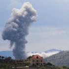 Smoke rises into the sky at the border between Israel and southern Lebanon. Photo: Reuters 