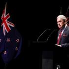 Winston Peters delivering his State of the Nation speech. Photos: RNZ/Nate McKinnon