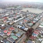 South Dunedin was swamped during a major flood in 2015. Photo: ODT Files
