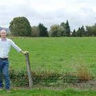 West Otago Health Trust chairman Will Byars inspects a recently acquired hectare of land...