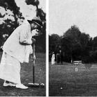Croquet contestants (from left) singles champion Mrs Horn (Punga), runner-up Mrs Manhire (Punga),...