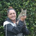 Winton woman Torria Cummings was happy and heartened to be reunited with her cat Ceaser after he...