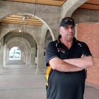 Invercargill man Stephen Luscombe at the old railway station on Leven St. He is advocating the...