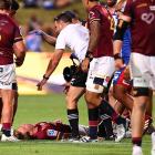 Cameron Millar suffered a nasty knock against Moana Pasifika late last month. Photo: Getty Images