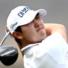 Guntaek Koh of Korea plays a shot during day 3 of the 2025 New Zealand Open at Millbrook Resort....