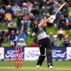 Finn Allen in action yesterday. Photo: Getty Images