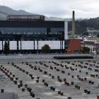 The government paused work on the site of the inpatient Dunedin hospital build last September...
