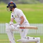 Otago opener Jacob Cumming dodges a bouncer during the second innings of his team’s Plunket...
