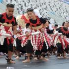 A Tongan group performs at the Moana Nui Festival on Saturday. Photos: Gerard O'Brien