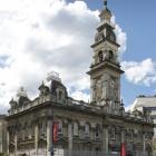 The man was spotted climbing around Dunedin's Municipal Chambers. Photo: ODT Files
