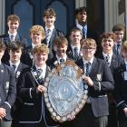 Otago Boys’ cricketers (from left) Hunter Kindley (coach), Alfie Omelvena-Flame, Sam Drake, Matt...