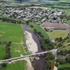 The Taieri River forms the southeast boundary of the small township of Outram, about 25km west of...