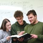 Dunedin siblings (from left) Emilie, Reuben and Liam Cook are all studying physics at the...
