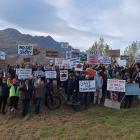 Protesters are calling on Queenstown's council to scrap plans to discharge treated sewage into...