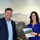 Rabobank New Zealand chief executive Todd Charteris and the bank’s Otago area manager...
