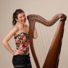 Irish harpist Una Ni Fhlannagain. Photos: supplied