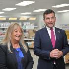 Penny Simmonds and David Seymour at an announcement in Invercargill last Thursday. Photo: Gregor...