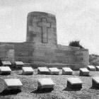 Memorial cross and cemetery, Walker's Ridge, Gallipoli Peninsula. — Otago Witness, 24.3.1925
