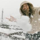 Coronet Peak assistant ski area manager Christine Law has some fun in the snow on Tuesday. PHOTO:...