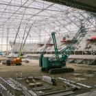 The new stadium is set to open in April 2026. Photo: RNZ / Anna Sargent