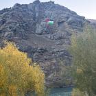 Motorists using the Cromwell Gorge road yesterday may have noticed a large Palestinian flag on...