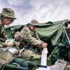 Medics of the New Zealand Army’s Deployable Health Unit as they adapt to the environment of the...