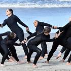 Dancers perform in 'Saltlines for Sealion Women', choreographed by University of Otago 2025...