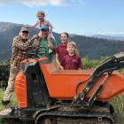 Paley-Atkins family members&nbsp; from the Gentle Annie Campground in Mokihinui celebrate the...