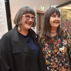 Central Otago Couture co-authors Claire Regnault (left) and Dr Jane Malthus at the "Eden in...