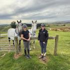 Jess (left) and Grace Hore with Beaumont Ivan (left) and Beaumont Cassanova.  PHOTO: SUPPLIED 