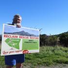 Puketapu Trust chairman Hamish McFarlane with the Waihemo Recreation Reserve on the southeastern...