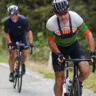 Former Tour de France rider Julian Dean during the final stage of the Tour of New Zealand charity...