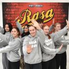 Rasa School of Dance world qualifying dance crew Allies (from left) coach Danielle Veenvliet and...