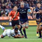 Highlanders lock Mitch Dunshea makes a welcome return. PHOTO: PETER MCINTOSH