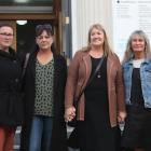 Furever Homes volunteers (from left) Brodie Dodds, Loanna Messman, chairwoman Donna Keil and...