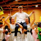 Competing in their last Junior Rock ’n’ Roll Nationals in Porirua at the weekend are (from left)...