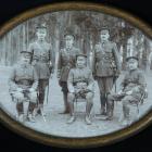 2nd South Canterbury Regiment, Battalion Headquarters staff at Orari Camp in 1910.  Major Herbert...