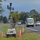This temporary speed camera just south of Allanton and another at Waihola have fuelled...