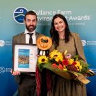 Awarua deer farmer Cam Nelson, with Christina Vaughan, was named the supreme award winner at the...