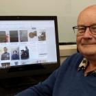 LDS Family Research Centre director Geoff Mitchell shows his extensive family tree on the free...