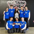 The Rasa School of Dance "Allies" crew, (back, from left) Amber Woods, Toby Paris, coach Danielle...