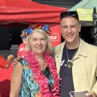 Taieri MP Ingrid Leary and Labour tertiary spokesman Shanan Halbert about to enjoy a Pacific...
