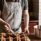 Putting the finishing touches on Easter buns. Photography: ©Rochelle Eagle&nbsp;