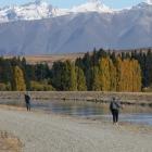 Anglers fish for trout and salmon in the Tekapo Canal. PHOTO: SUPPLIED/RHYS ADAMS/FISH &amp; GAME
