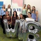 Committee members of the newly formed Women In Business Club at the University of Otago are (back...